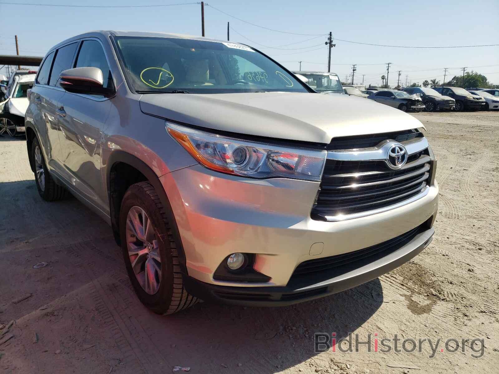 Фотография 5TDBKRFH5FS157758 - TOYOTA HIGHLANDER 2015