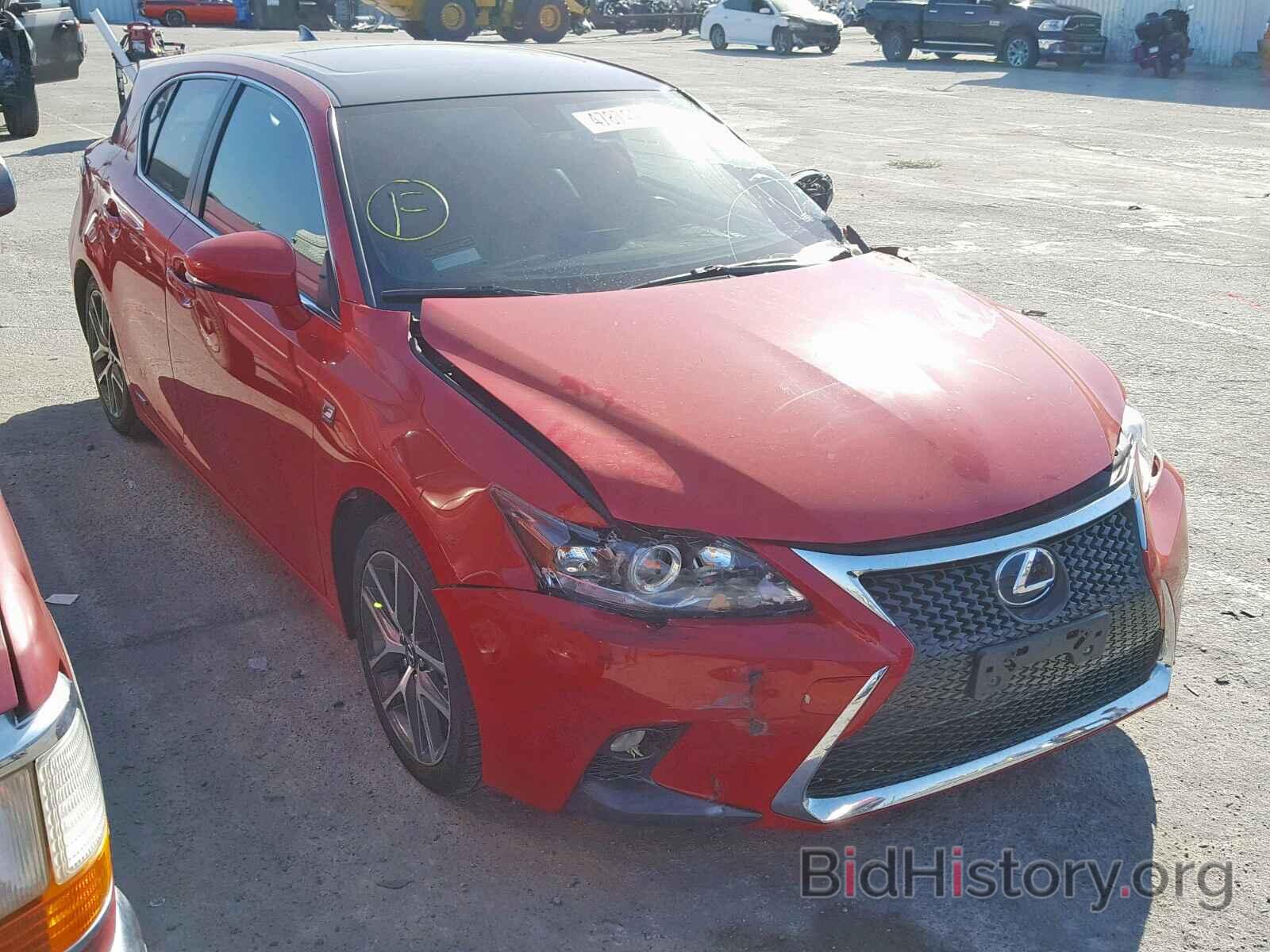 Фотография JTHKD5BH6G2269081 - LEXUS CT 200 2016