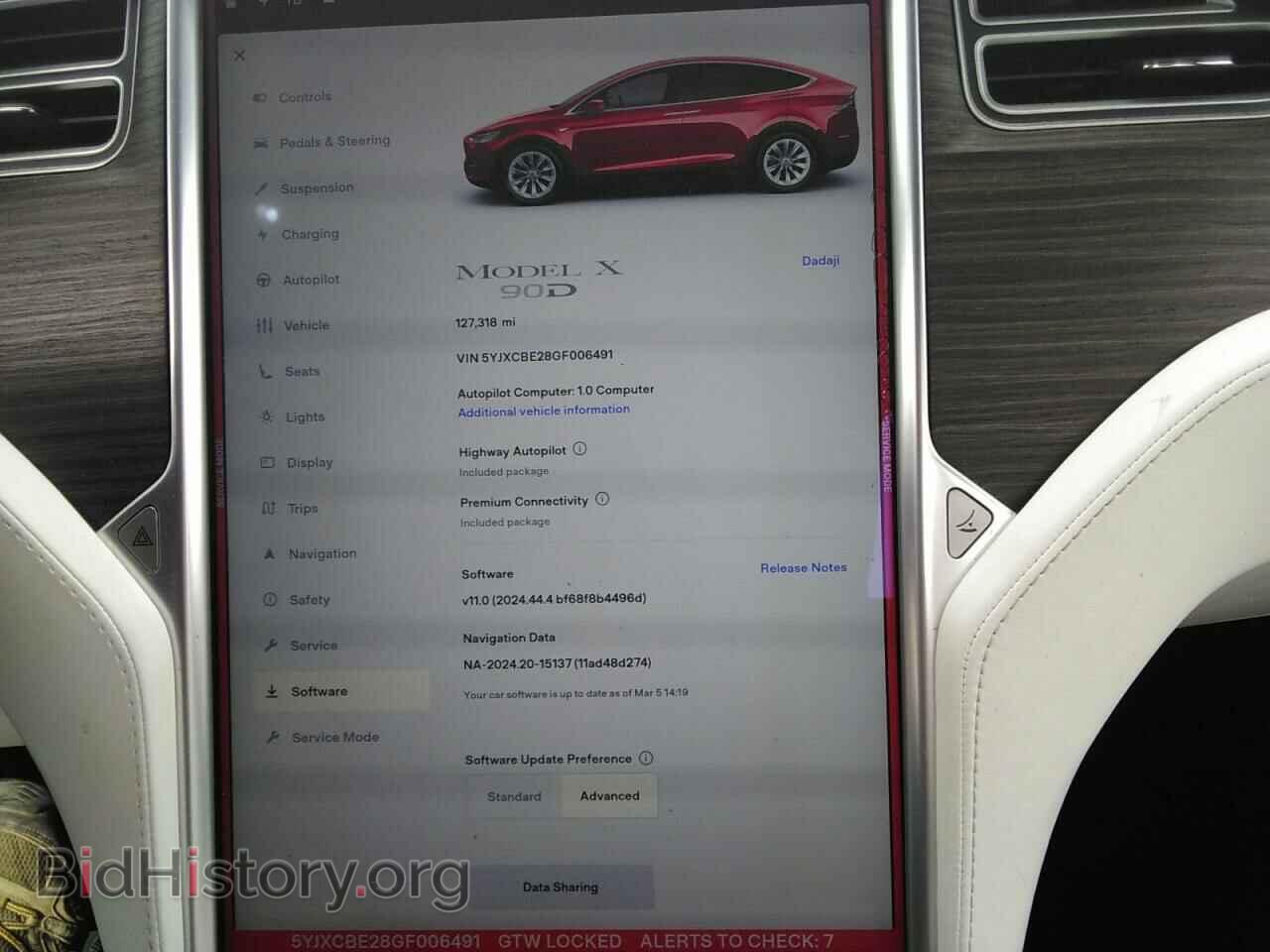 2016 TESLA MODEL X - VIN: 5YJXCBE28GF006491 - Photo 9