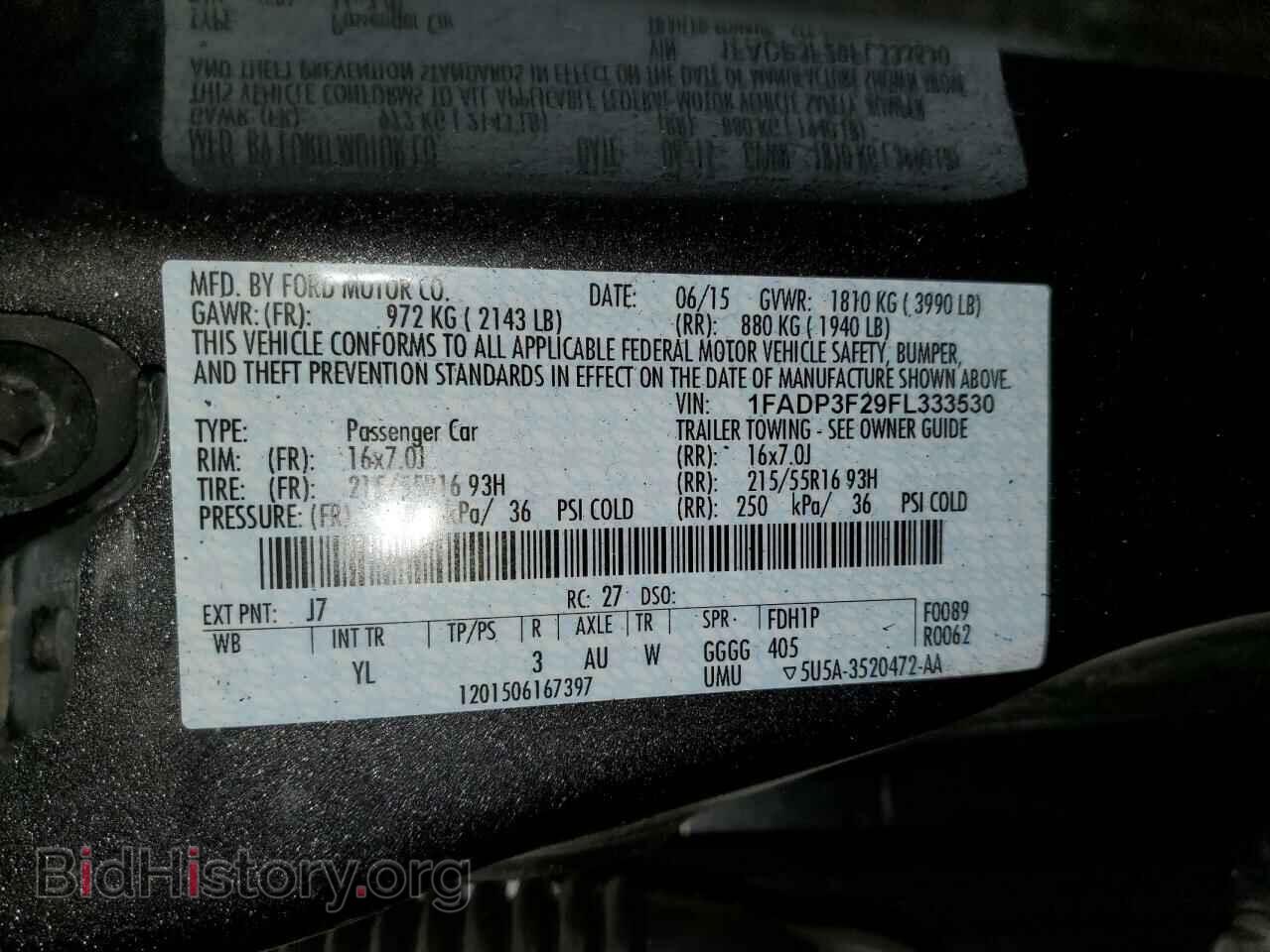2015 FORD FOCUS - VIN: 1FADP3F29FL333530 - Фото 12