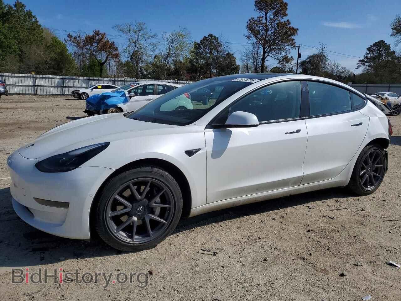 Photo 5YJ3E1EA8MF015858 - TESLA MODEL 3 2021