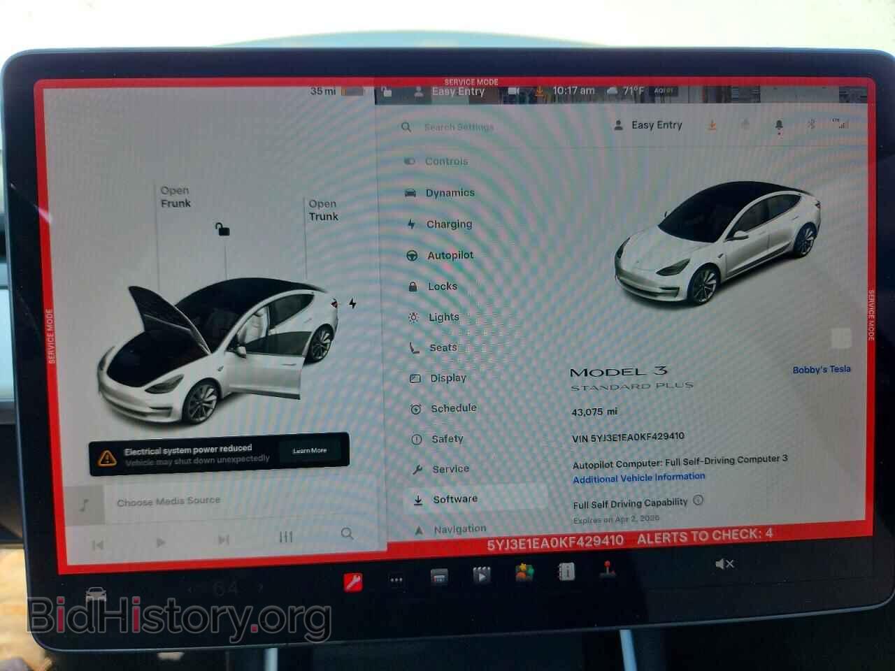 2019 TESLA MODEL 3 - VIN: 5YJ3E1EA0KF429410 - Photo 9