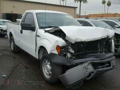 2014 Ford F150, белый — VIN 1FTMF1CMXEFB40095, Copart