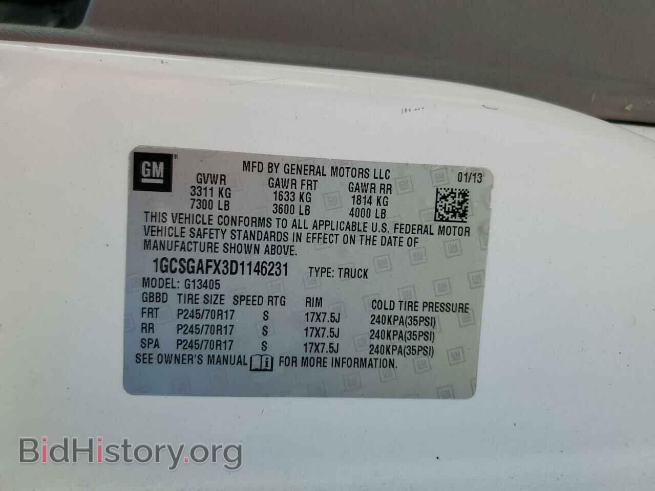 2013 CHEVROLET EXPRESS - VIN: 1GCSGAFX3D1146231 - Фото 13