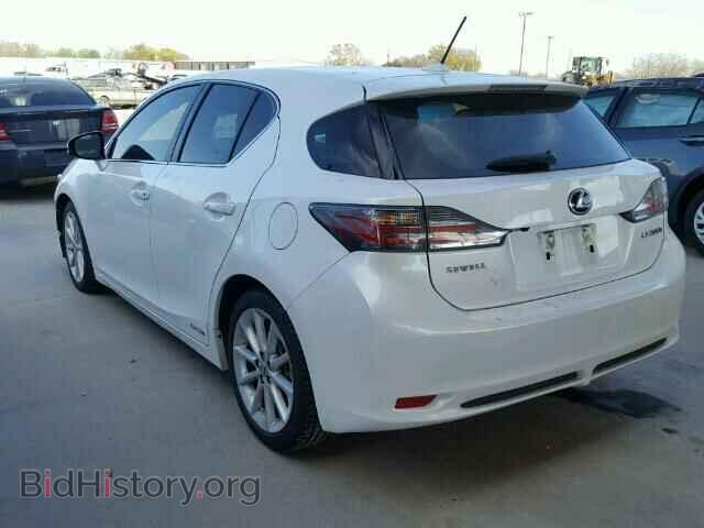 2012 LEXUS CT 200 - VIN: JTHKD5BH4C2081976 - Фото 3