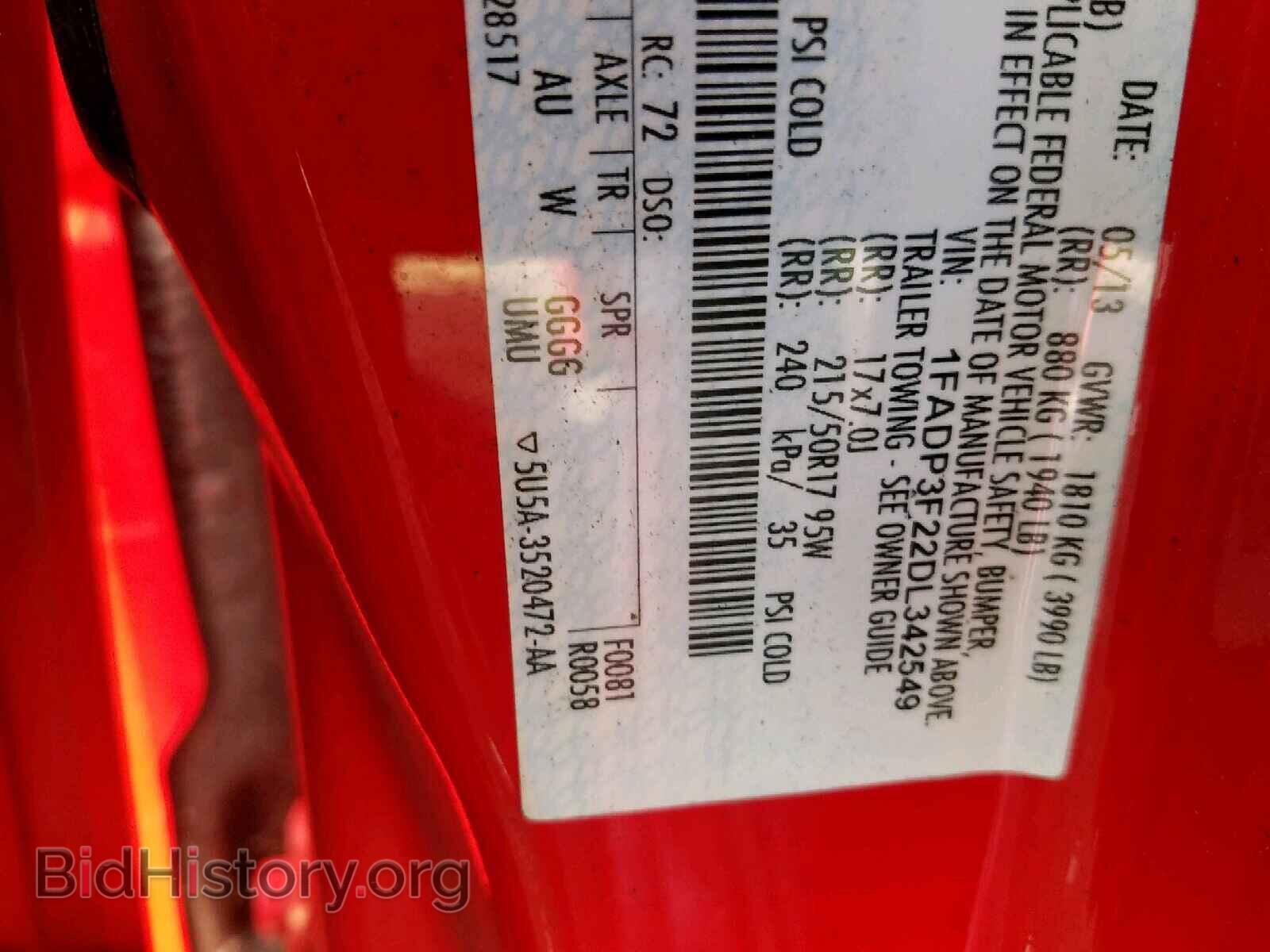 2013 FORD FOCUS SE - VIN: 1FADP3F22DL342549 - Фото 10