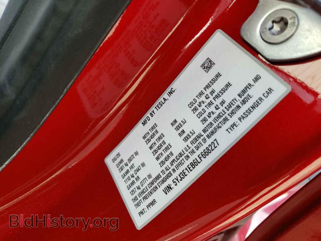 2020 TESLA MODEL 3 - VIN: 5YJ3E1EB6LF668227 - Фото 12
