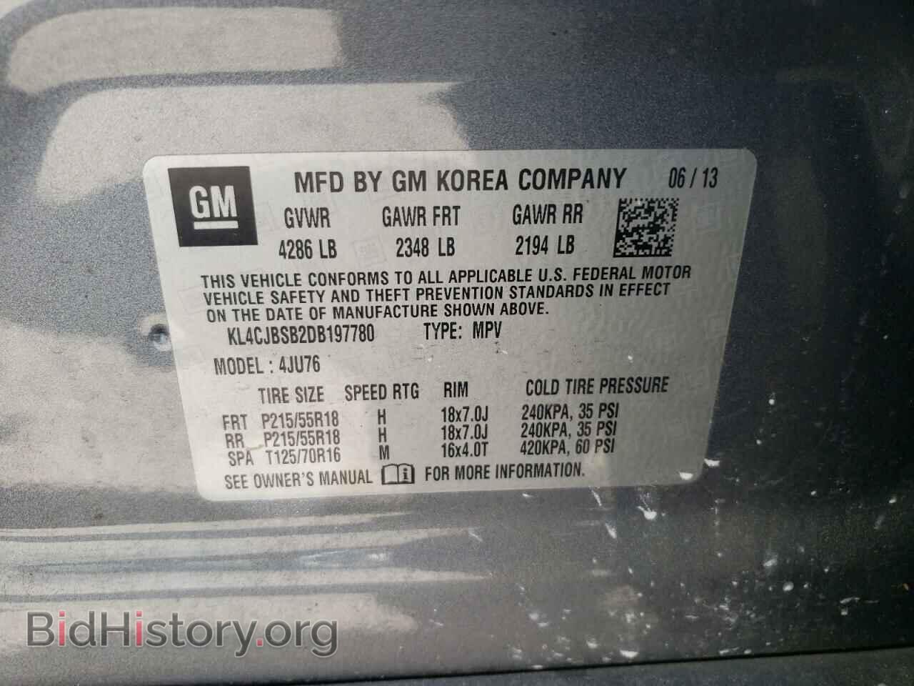 2013 BUICK ENCORE - VIN: KL4CJBSB2DB197780 - Photo 10
