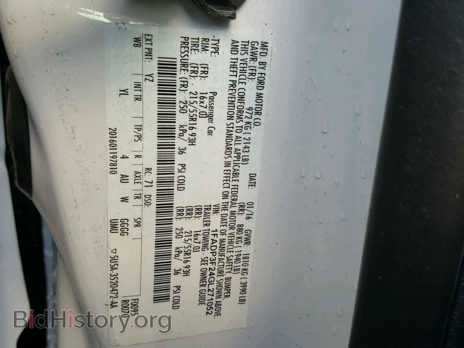 2016 FORD FOCUS - VIN: 1FADP3F24GL271052 - Photo 10
