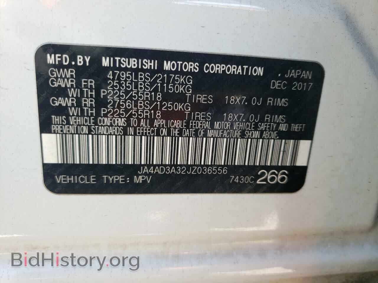2018 MITSUBISHI OUTLANDER - VIN: JA4AD3A32JZ036556 - Фото 10