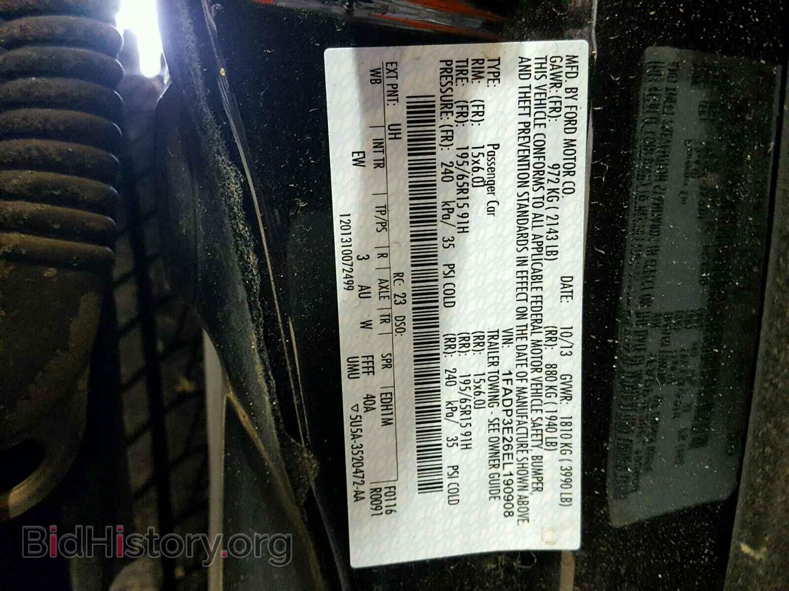 2014 FORD FOCUS - VIN: 1FADP3E26EL190908 - Photo 10