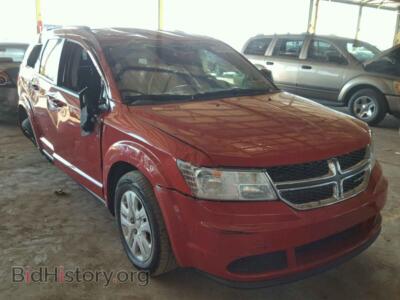 2017 Dodge JOURNEY SE, красный — VIN 3C4PDCAB6HT524319, Copart