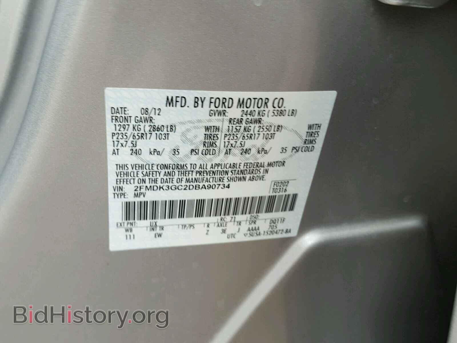 2013 FORD EDGE - VIN: 2FMDK3GC2DBA90734 - Photo 10