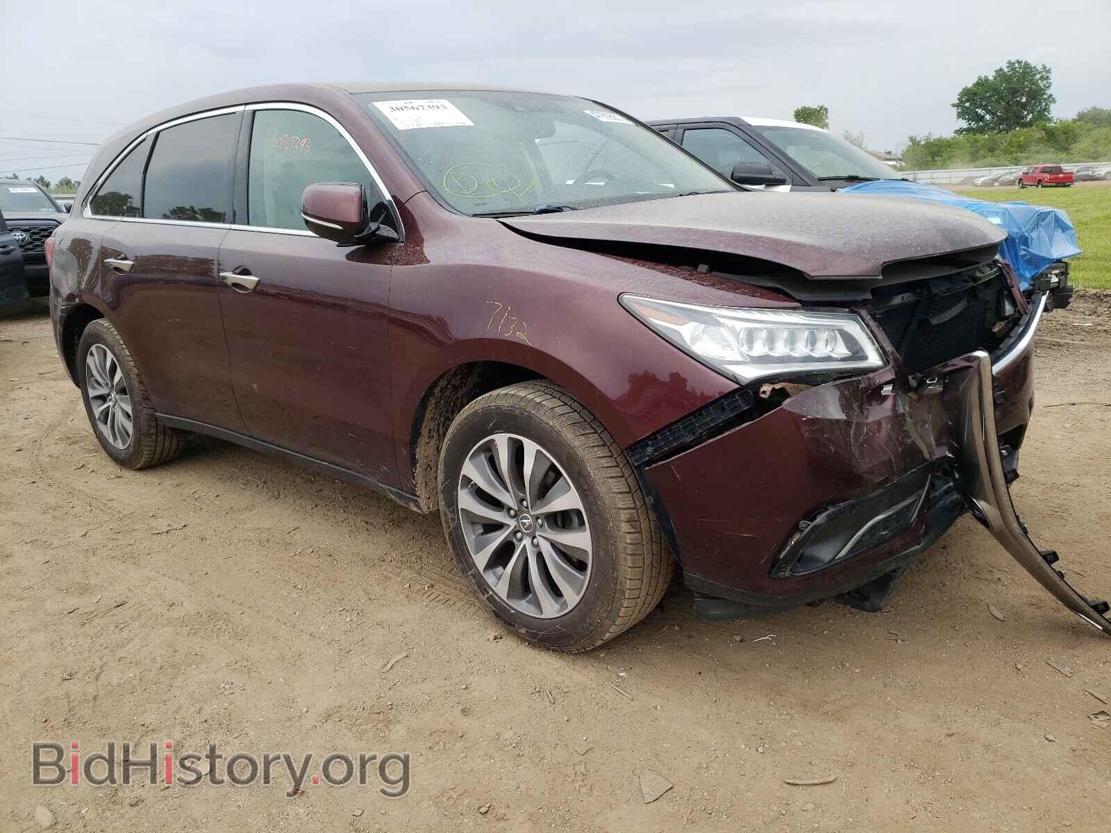 Фотография 5FRYD4H4XEB012315 - ACURA MDX 2014