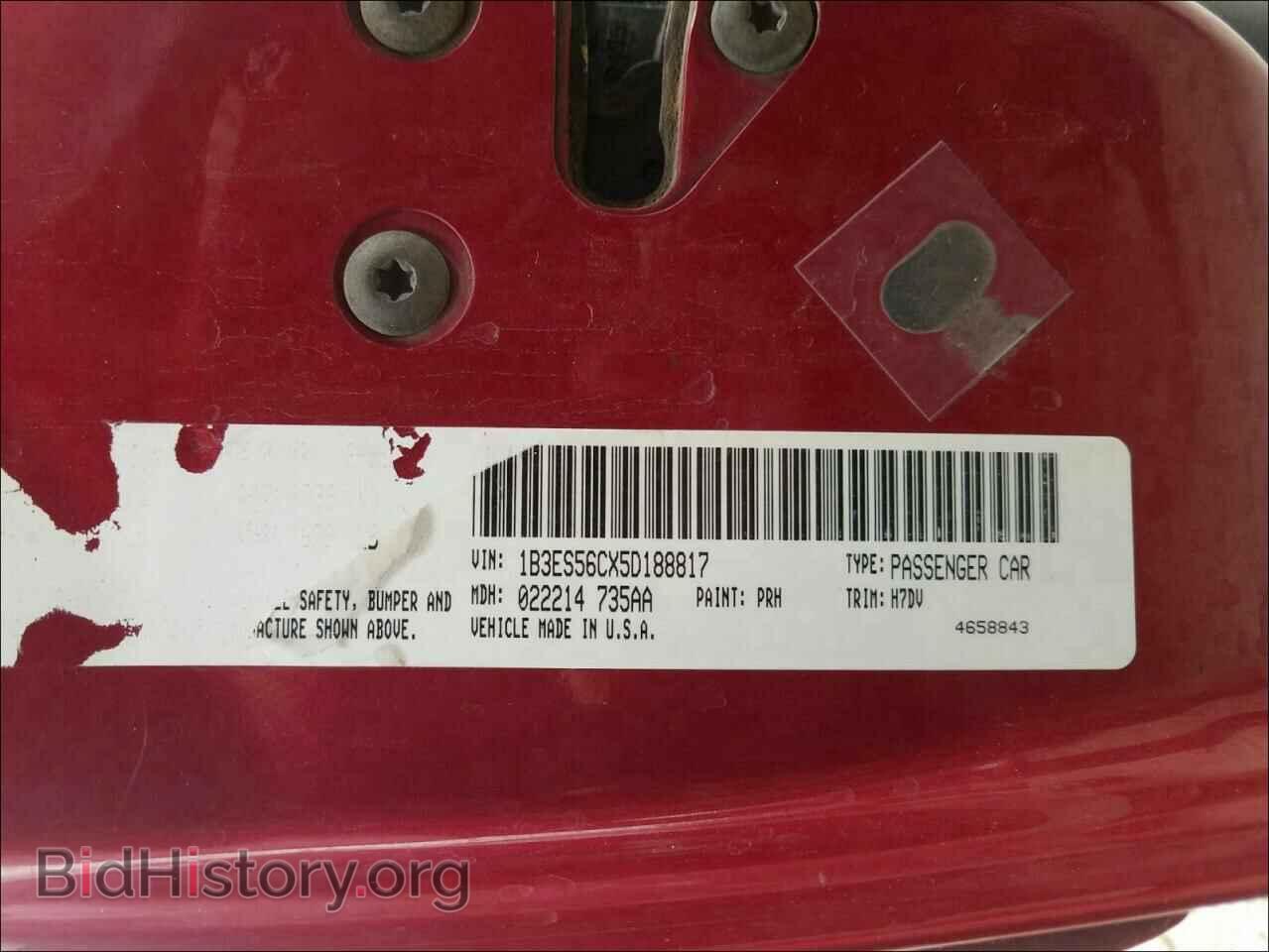 2005 DODGE NEON - VIN: 1B3ES56CX5D188817 - Фото 10