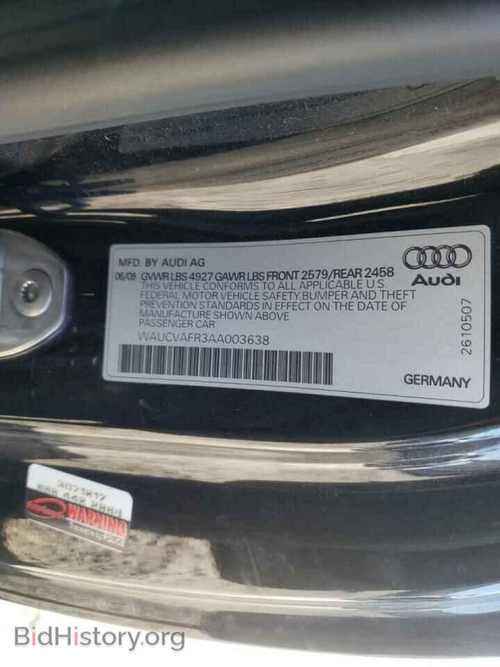 2010 AUDI S5/RS5 - VIN: WAUCVAFR3AA003638 - Фото 10