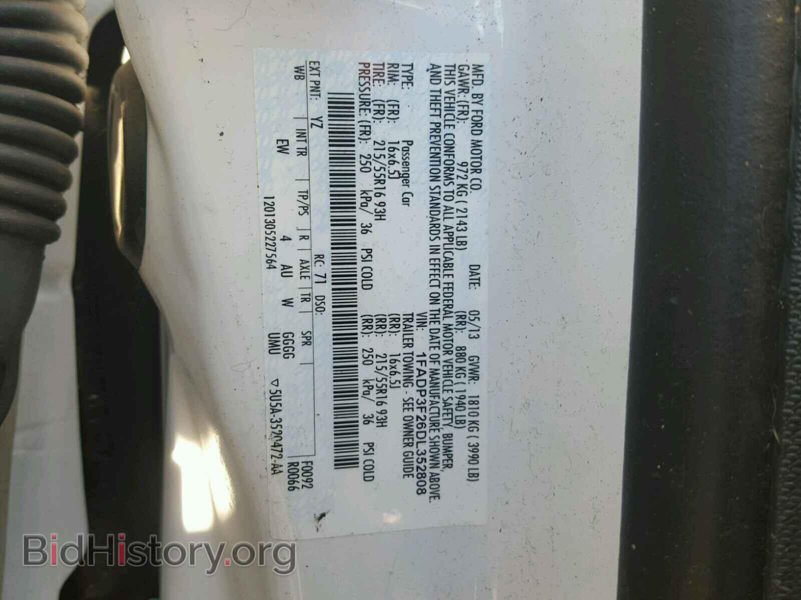 2013 FORD FOCUS - VIN: 1FADP3F26DL352808 - Photo 10