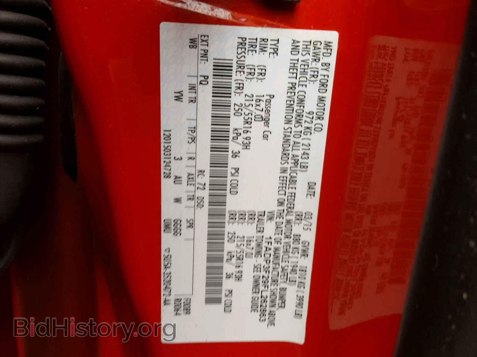 2015 FORD FOCUS - VIN: 1FADP3F29FL262863 - Фото 10