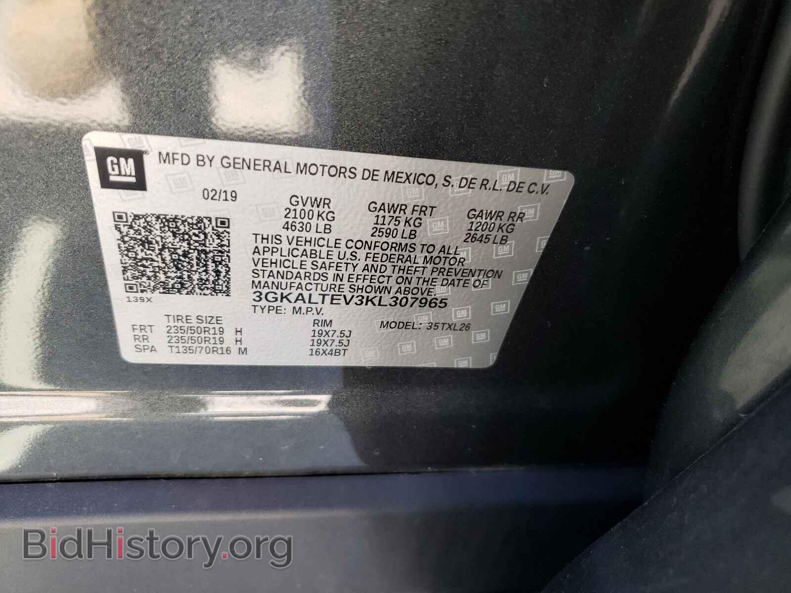 2019 GMC TERRAIN - VIN: 3GKALTEV3KL307965 - Photo 10