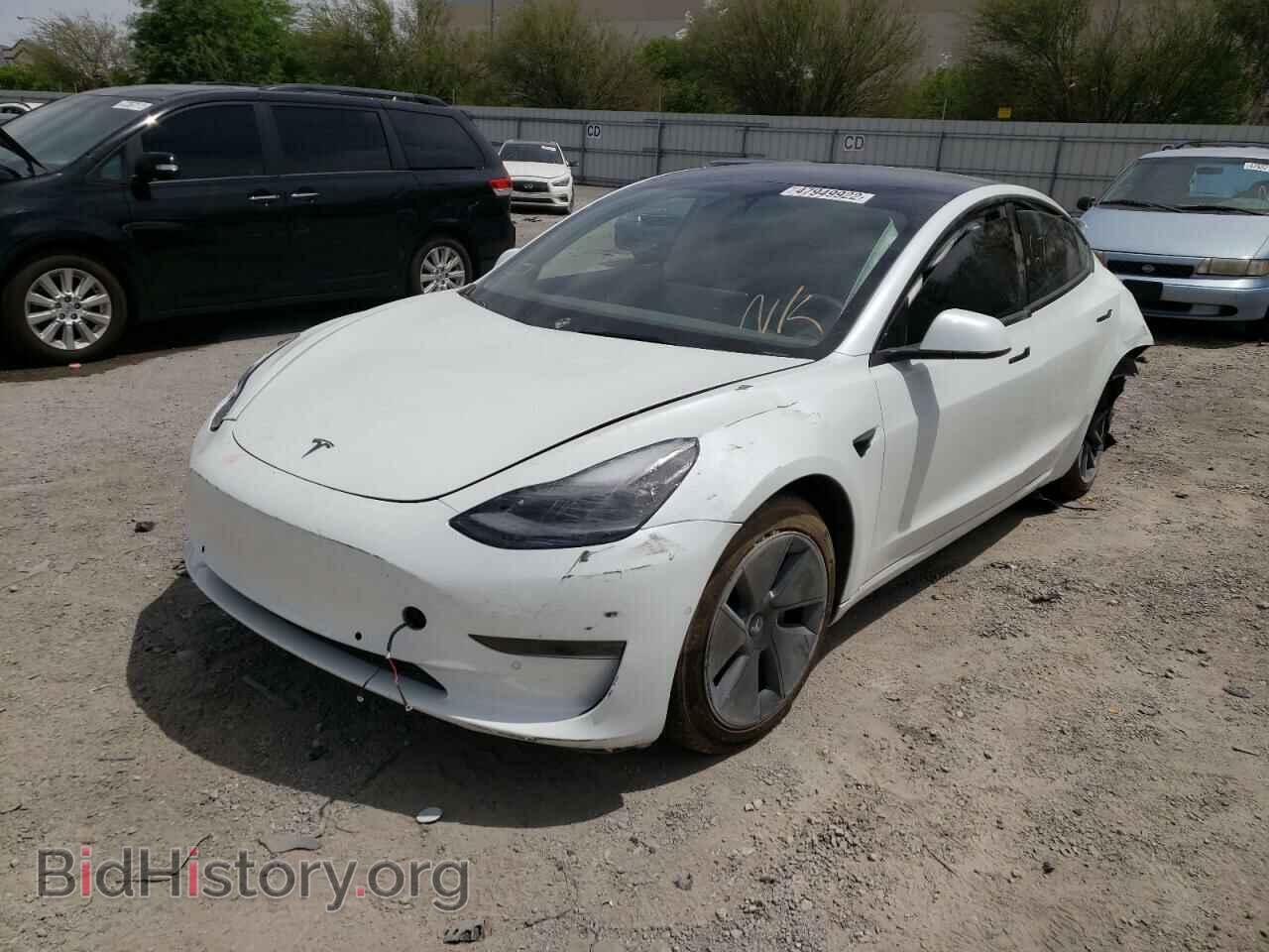 2022 TESLA MODEL 3 - VIN: 5YJ3E1EA8NF112236 - Фото 2