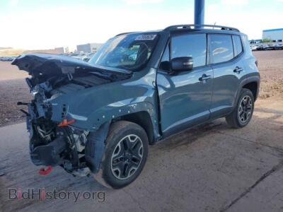 2016 Jeep RENEGADE Trailhawk, gray — VIN ZACCJBCT8GPC59299, Copart