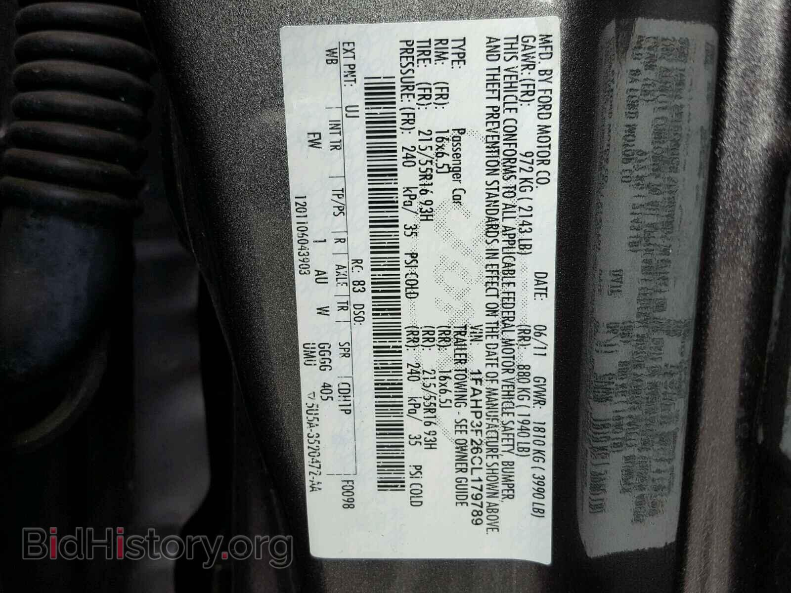 2012 FORD FOCUS - VIN: 1FAHP3F26CL179789 - Photo 10