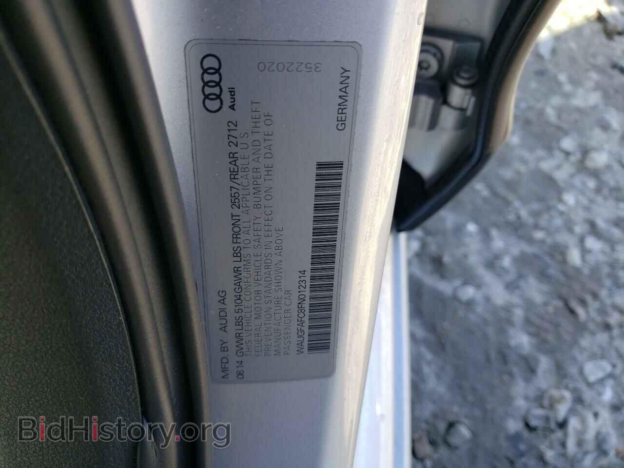 2015 AUDI A6 - VIN: WAUGFAFC8FN012314 - Фото 12