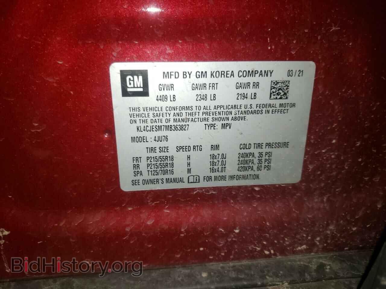 2021 BUICK ENCORE - VIN: KL4CJESM7MB363827 - Photo 10