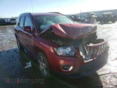 2017 Jeep COMPASS Compass LA, бордовый — VIN 1C4NJCEBXHD186018, Copart