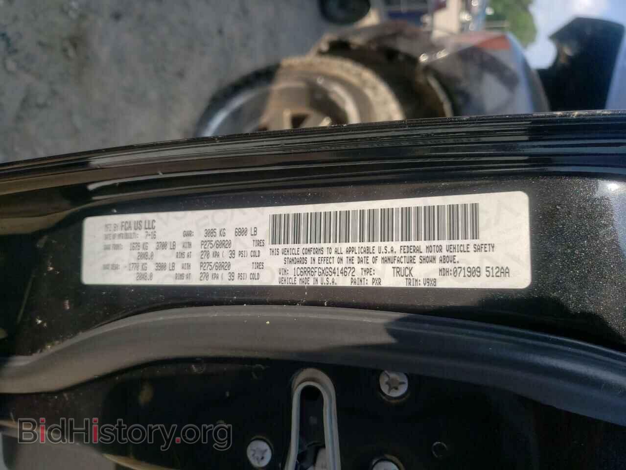 2016 RAM 1500 - VIN: 1C6RR6FGXGS414672 - Фото 10