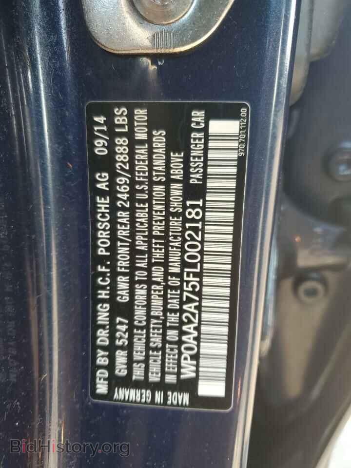2015 PORSCHE PANAMERA - VIN: WP0AA2A75FL002181 - Фото 13