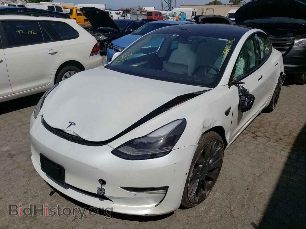 2021 TESLA MODEL 3 - VIN: 5YJ3E1EC1MF000734 - Photo 2