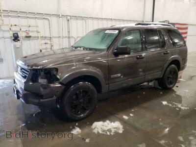 2006 Ford EXPLORER XLT, gray — VIN 1FMEU73E66ZA16018, Copart