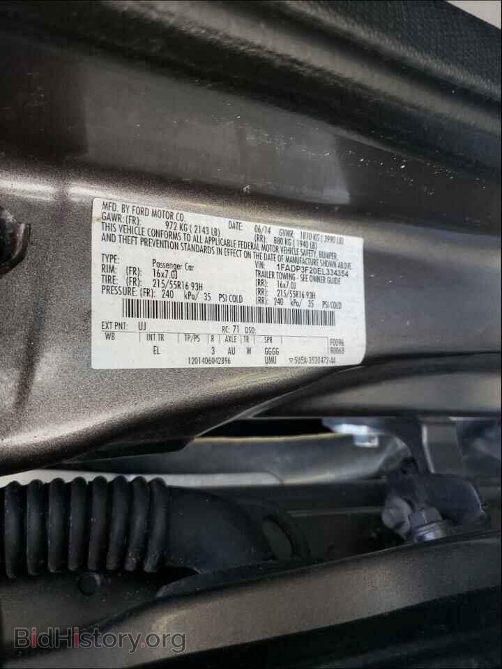 2014 FORD FOCUS - VIN: 1FADP3F20EL334354 - Фото 10