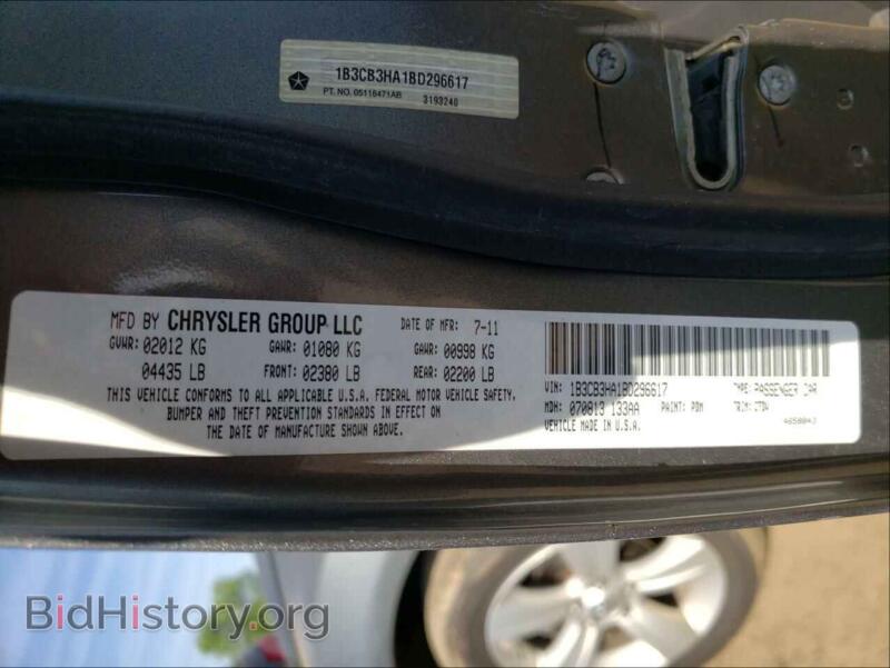 2011 Dodge CALIBER (VIN 1B3CB3HA1BD296617) — photo 10 of 10