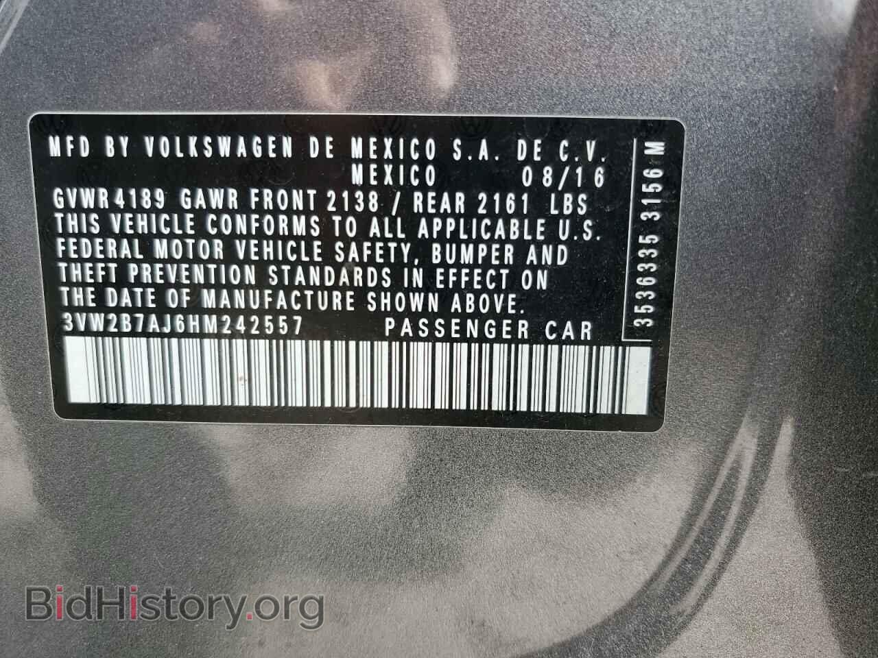 2017 VOLKSWAGEN JETTA - VIN: 3VW2B7AJ6HM242557 - Фото 13