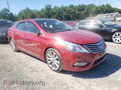 2012 Hyundai AZERA Azera GLS, красный — VIN KMHFH4JG8CA118300, Copart