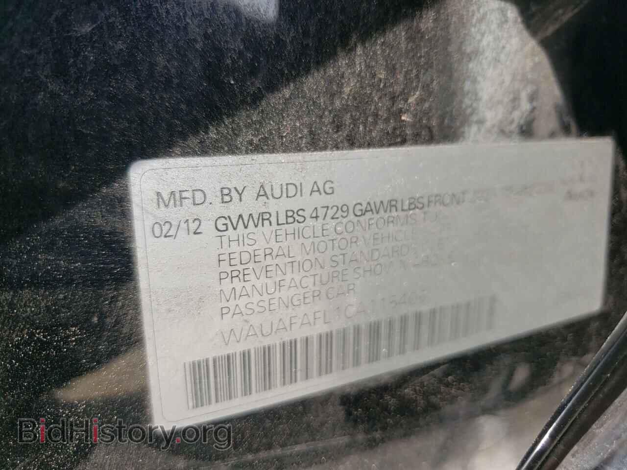 2012 AUDI A4 - VIN: WAUAFAFL1CA115406 - Фото 13