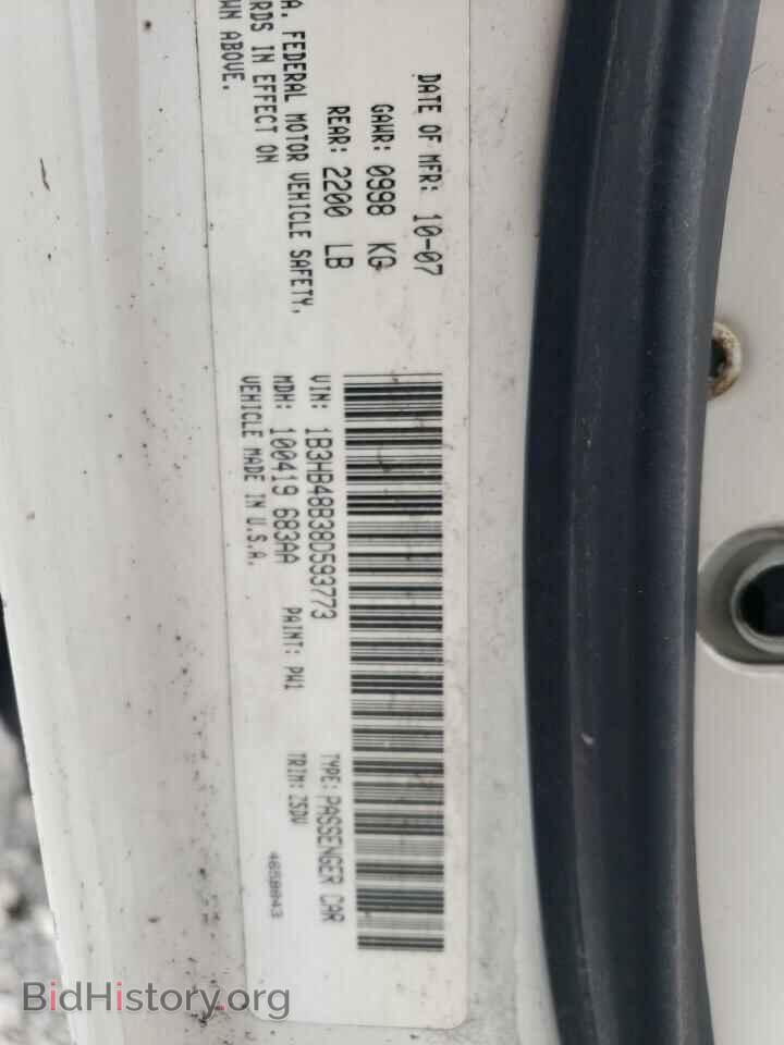 2008 DODGE CALIBER - VIN: 1B3HB48B38D593773 - Photo 10