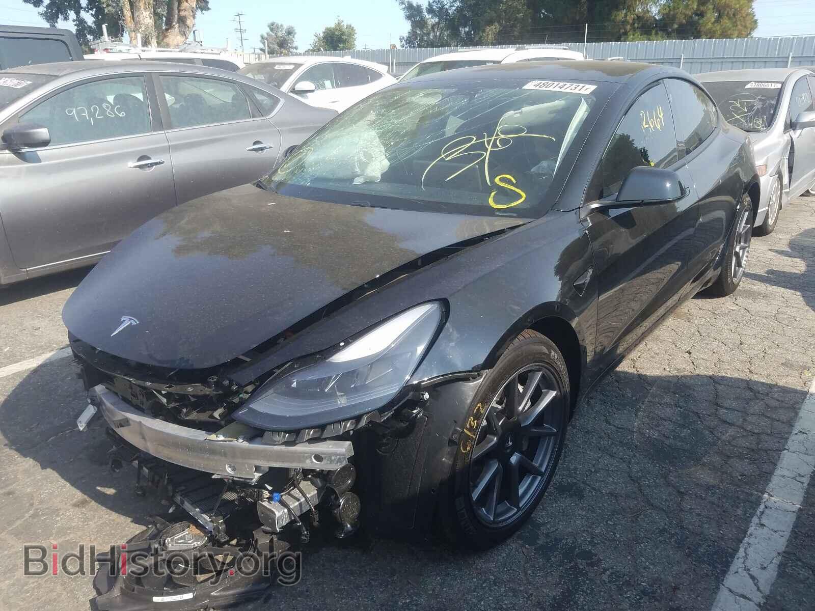 2021 TESLA MODEL 3 - VIN: 5YJ3E1EA0MF922281 - Фото 2