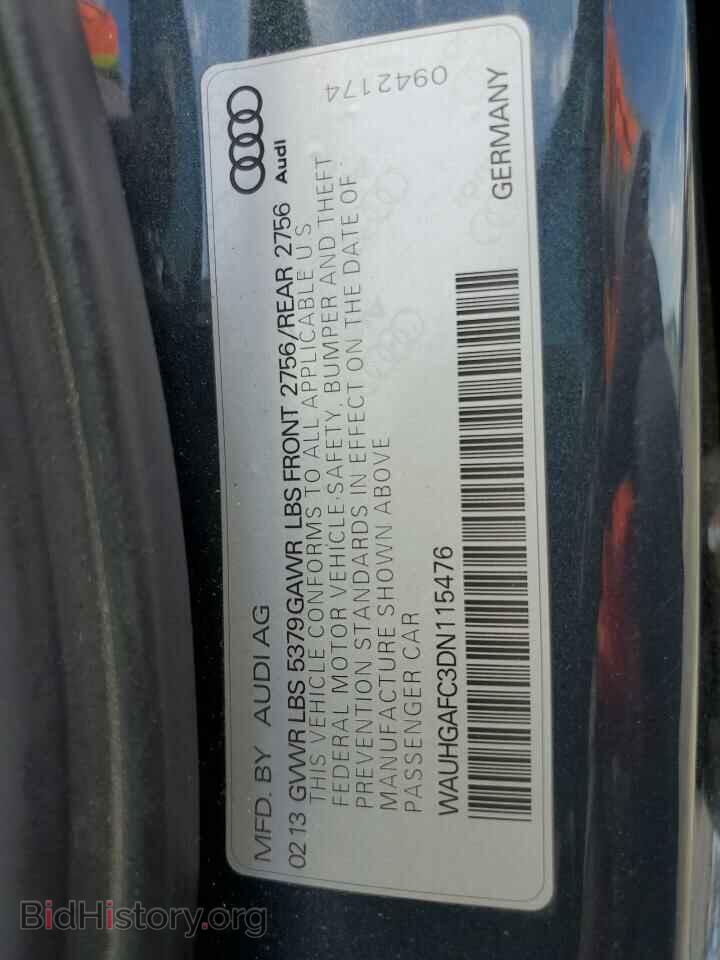 2013 AUDI A6 - VIN: WAUHGAFC3DN115476 - Фото 12