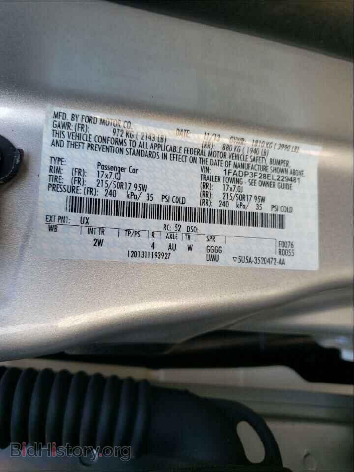 2014 FORD FOCUS - VIN: 1FADP3F28EL229481 - Photo 10