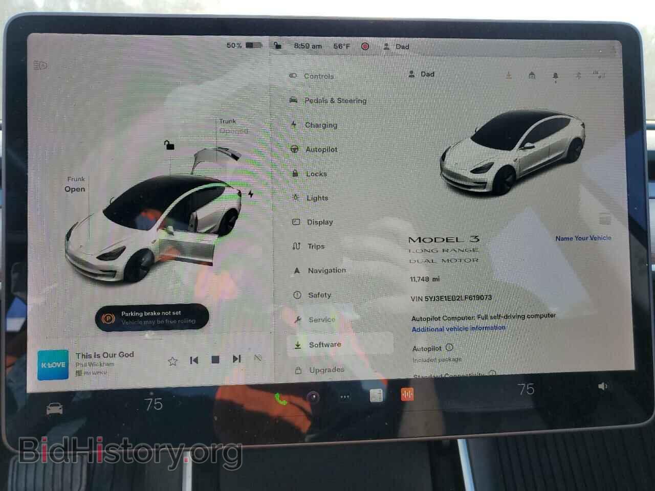 2020 TESLA MODEL 3 - VIN: 5YJ3E1EB2LF619073 - Фото 9