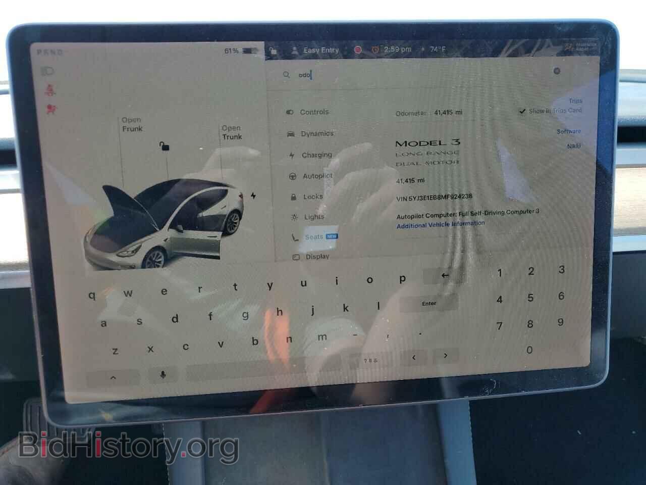 2021 TESLA MODEL 3 - VIN: 5YJ3E1EB8MF924238 - Photo 9