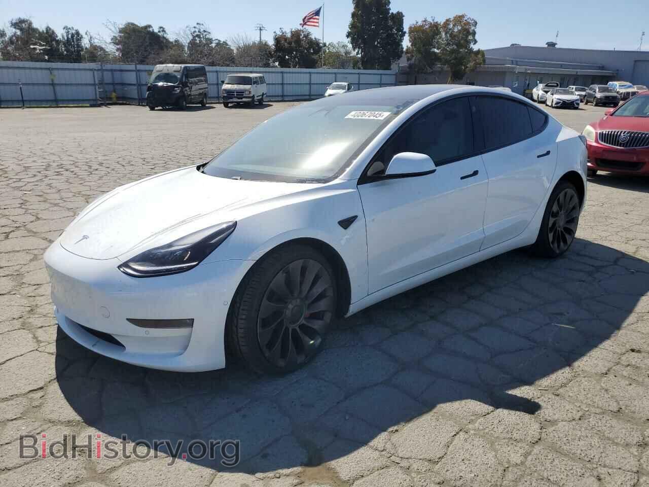 Photo 5YJ3E1EC5MF077493 - TESLA MODEL 3 2021