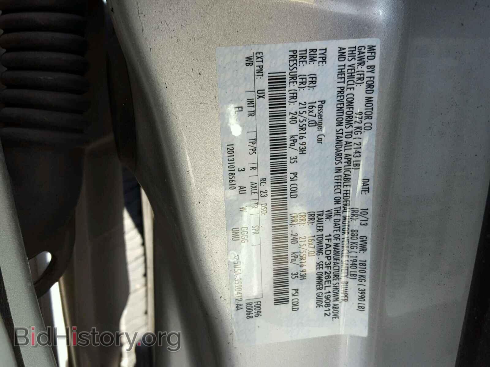 2014 FORD FOCUS SE - VIN: 1FADP3F26EL190812 - Фото 10