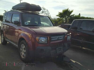 2008 Honda ELEMENT Element EX, темно-бордовый — VIN 5J6YH28748L018417, Copart