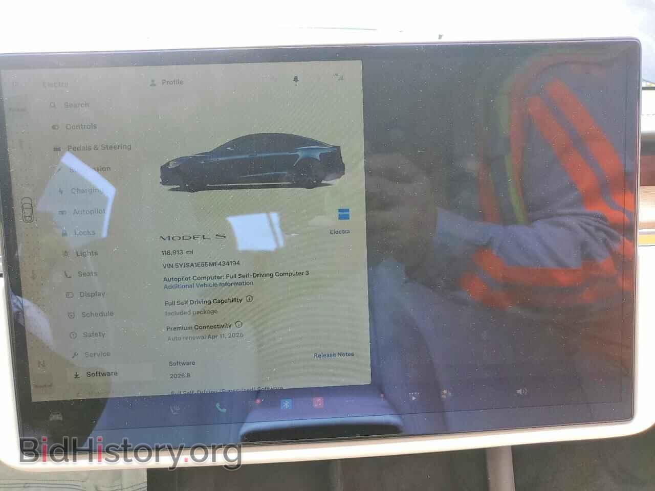 2021 TESLA MODEL S - VIN: 5YJSA1E55MF434194 - Фото 9