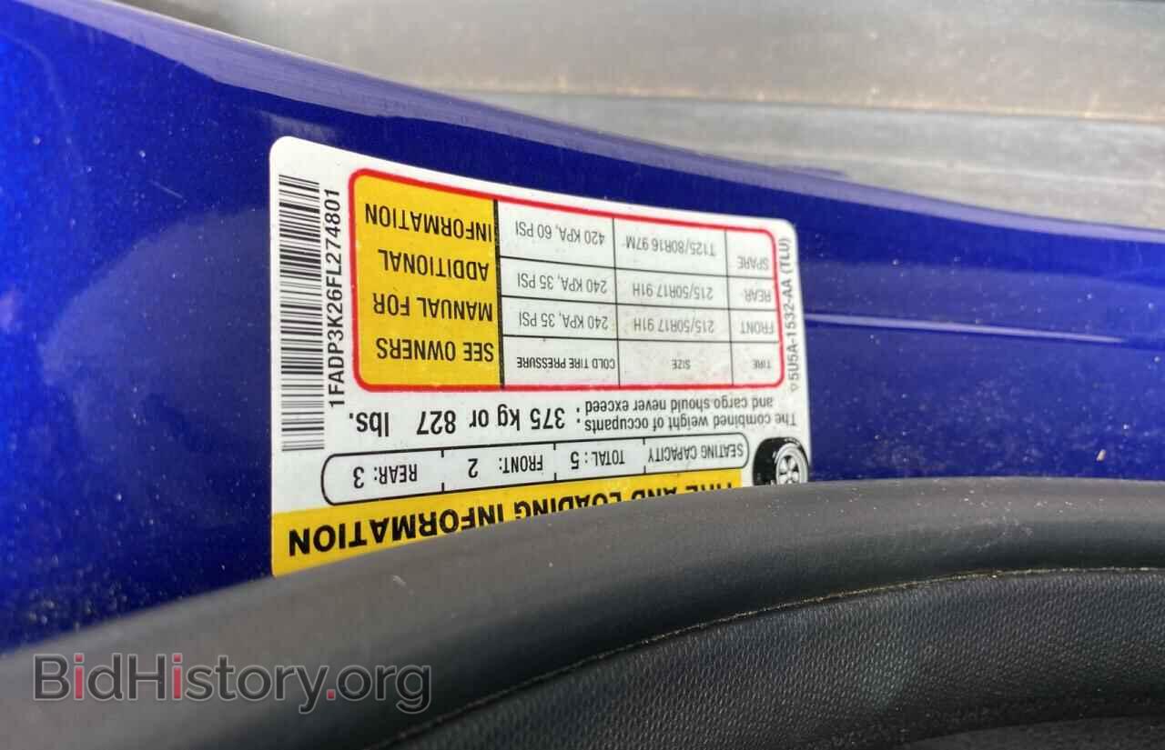 2015 FORD FOCUS - VIN: 1FADP3K26FL274801 - Фото 10