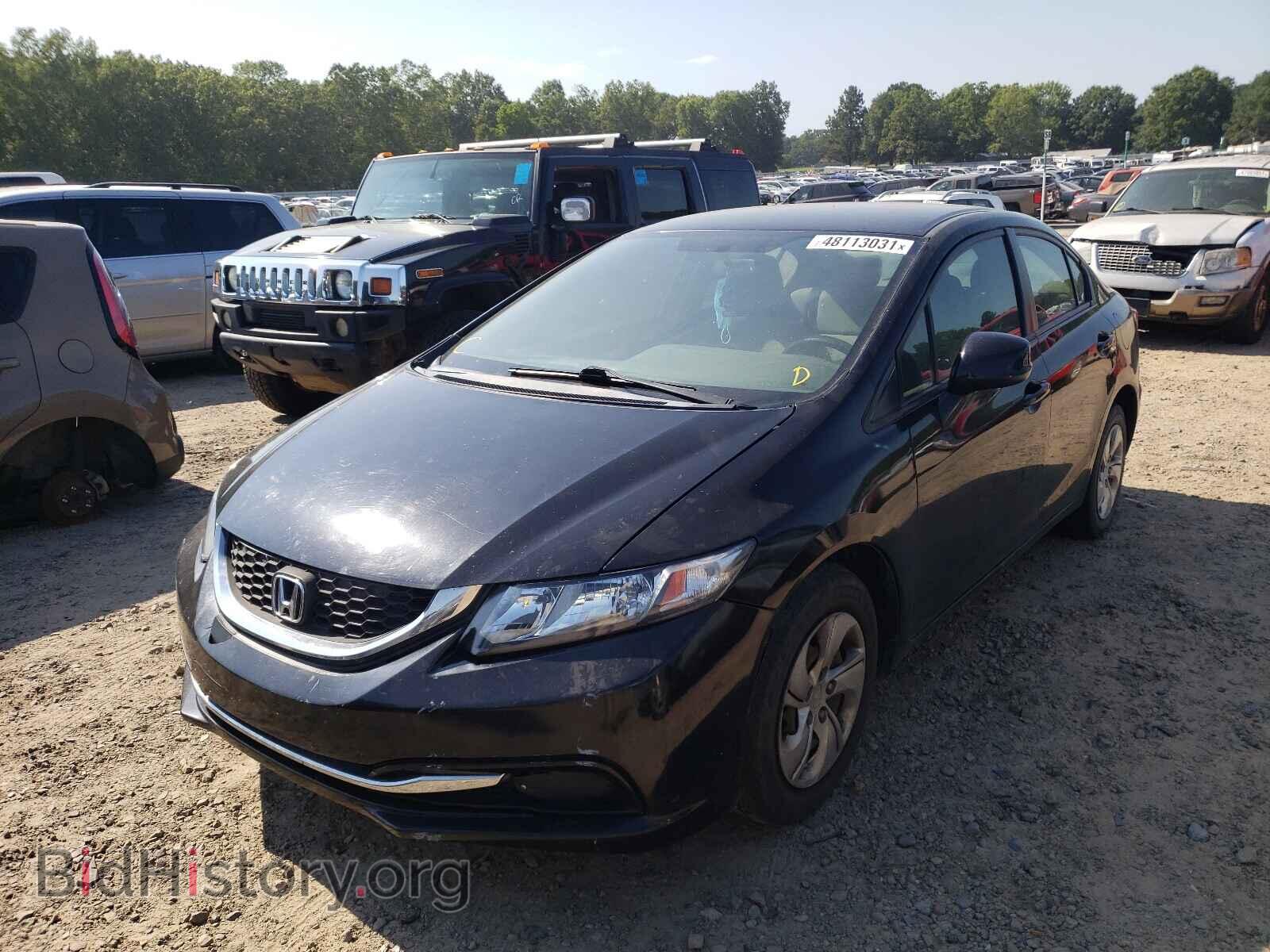 2013 HONDA CIVIC - VIN: 2HGFB2F58DH596710 - Фото 2